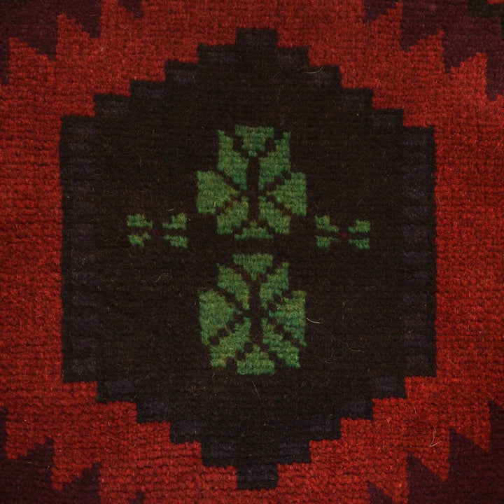 Afghan Baluchi Rug 4' 2" x 6' 8" Hand-Knotted | No. AL12871