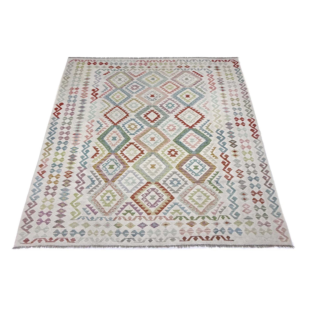 Afghan Kilim Rug 8' 8" x 11' 7" Flat-Weave | No. AL12892