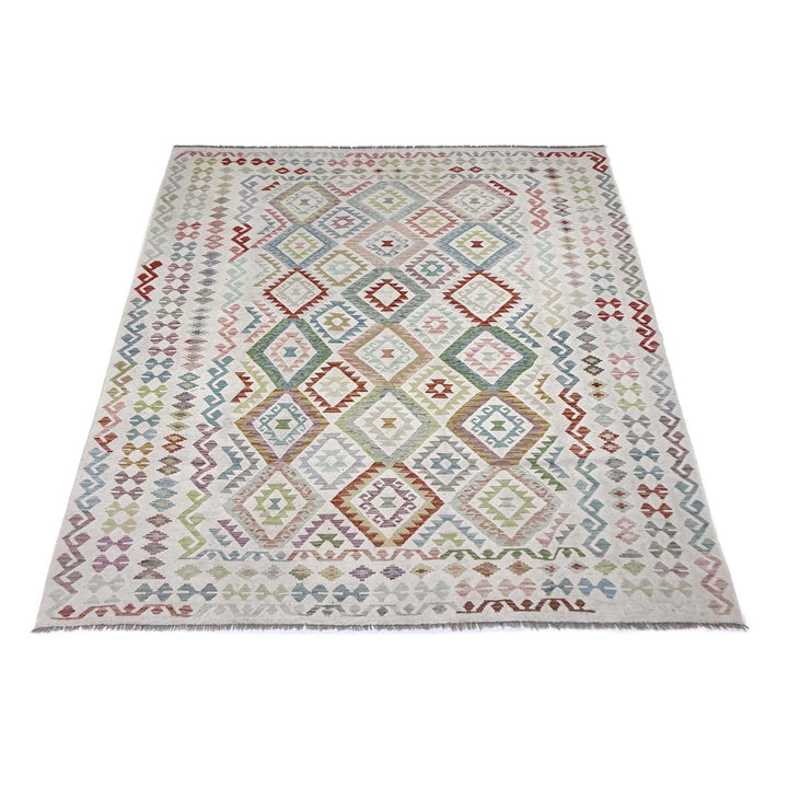 Afghan Kilim Rug 8' 8" x 11' 7" Flat-Weave | No. AL12892