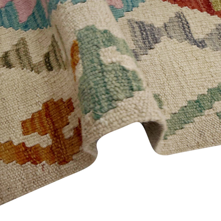 Afghan Kilim Rug 2' 10" x 10' 6" Flat-Weave | No. AL12912