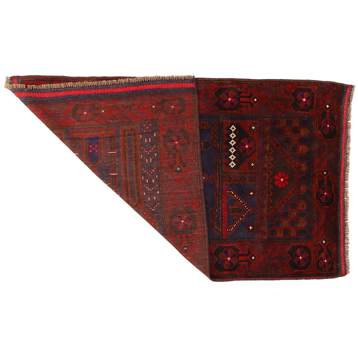 Beige Afghan Prayer Rug 2' 9" x 4' 7" Hand-Knotted | No. AL12936