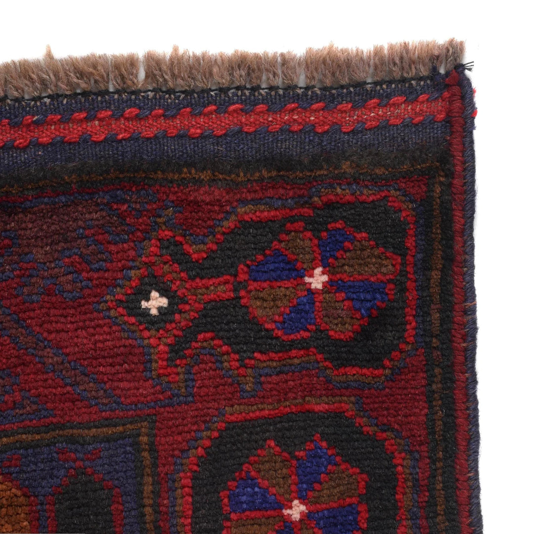 Beige Afghan Prayer Rug 2' 9" x 4' 7" Hand-Knotted | No. AL12936