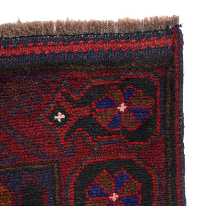 Beige Afghan Prayer Rug 2' 9" x 4' 7" Hand-Knotted | No. AL12936