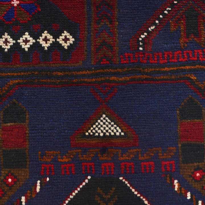 Beige Afghan Prayer Rug 2' 9" x 4' 7" Hand-Knotted | No. AL12936