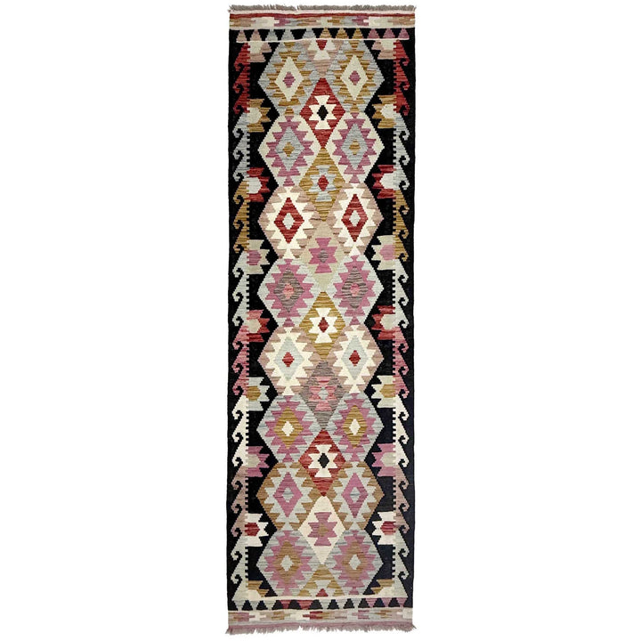 Afghan Vegetable Kilim Rug 2' 8" x 9' 5" Flat-Weave | No. AL129388