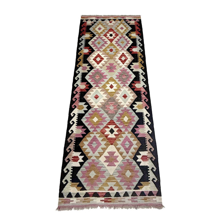 Afghan Vegetable Kilim Rug 2' 8" x 9' 5" Flat-Weave | No. AL129388