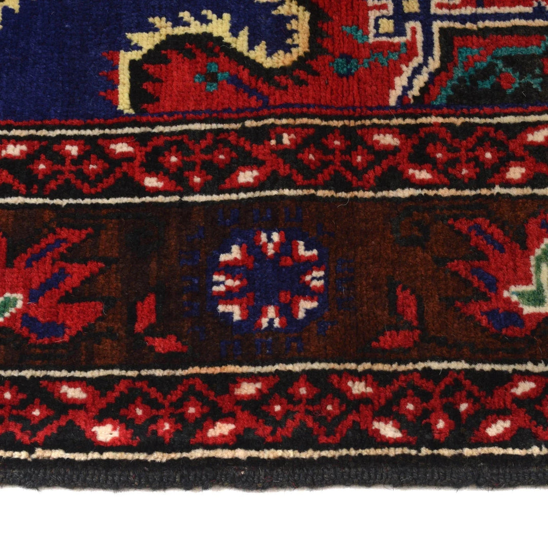 Afghan Baluchi Rug 4' 2" x 6' 4" Hand-Knotted | No. AL12945