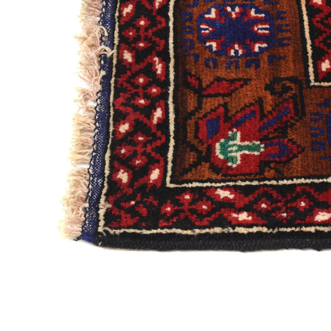 Afghan Baluchi Rug 4' 2" x 6' 4" Hand-Knotted | No. AL12945