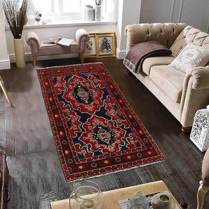 Afghan Baluchi Rug 4' 2" x 6' 4" Hand-Knotted | No. AL12945