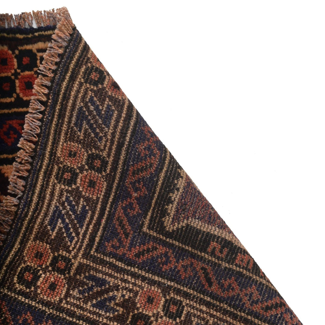 Afghan Prayer Rug 3' 0" x 4' 4" Hand-Knotted | No. AL12965