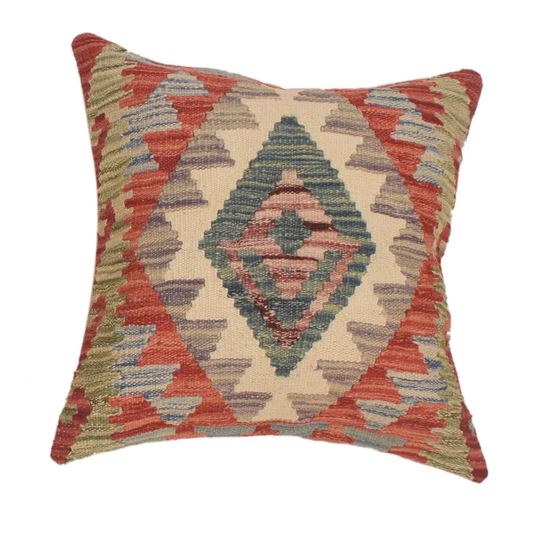 Afghan Cushion Cover 1' 4" x 1' 6" Flat-Weave | No. AL13433