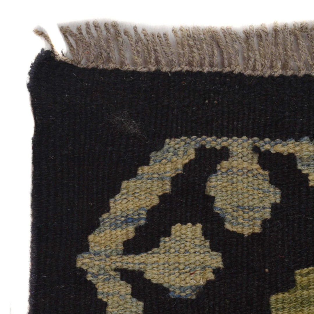 Afghan Vegetable Kilim Rug 2' 9" x 4' 4" Flat-Weave | No. AL13471