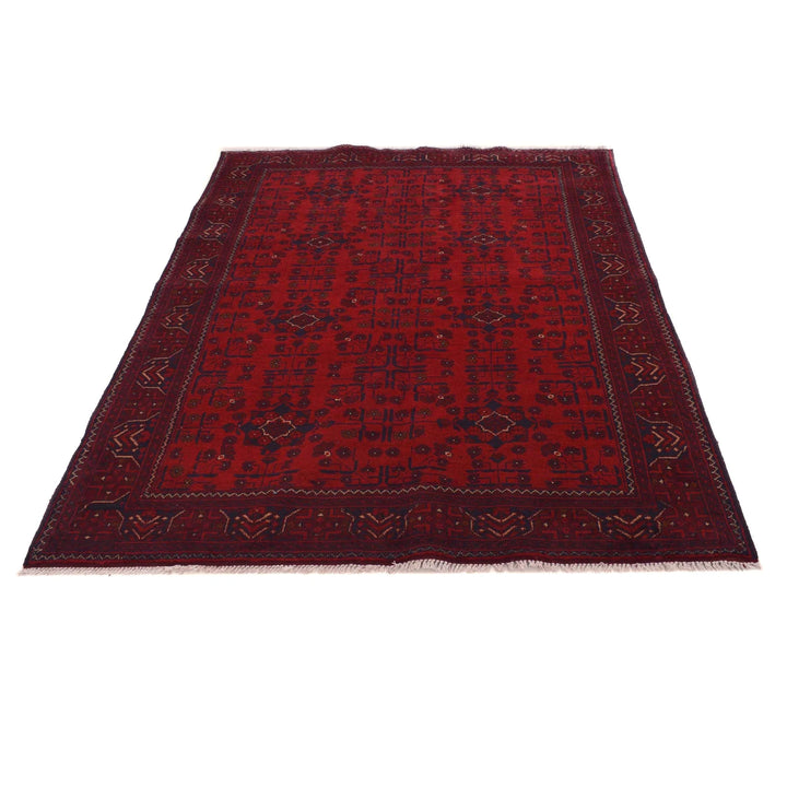 Afghan Khal Mohammadi Rug 4' 9" x 6' 8" Hand-Knotted | No. AL13476