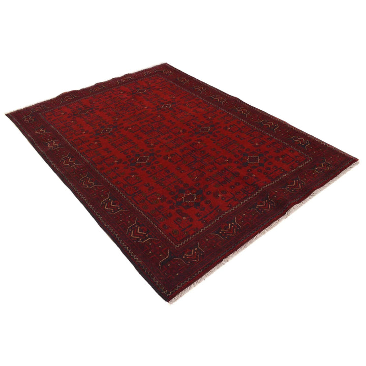 Afghan Khal Mohammadi Rug 4' 9" x 6' 8" Hand-Knotted | No. AL13476