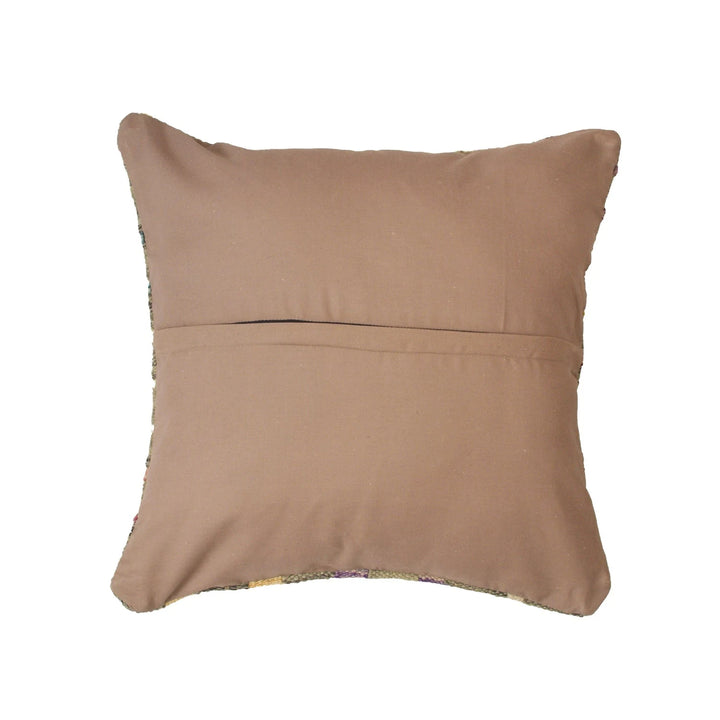 Afghan Kilim Cushion 1' 5" x 1' 5" Flat-Weave | No. AL13646