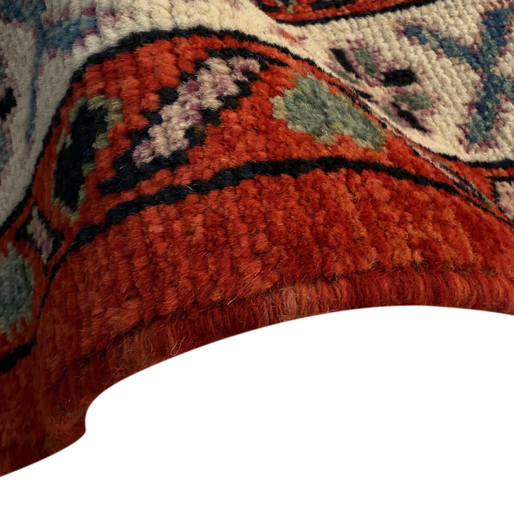 Red Afghan Shirazi Rug 6' 7" x 9' 7" Hand-Knotted | No. AL13752