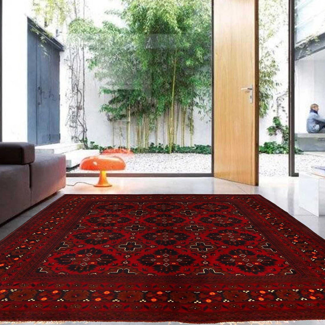 Afghan Khal Mohammadi Rug 4' 11" x 6' 5" Hand-Knotted | No. AL13823