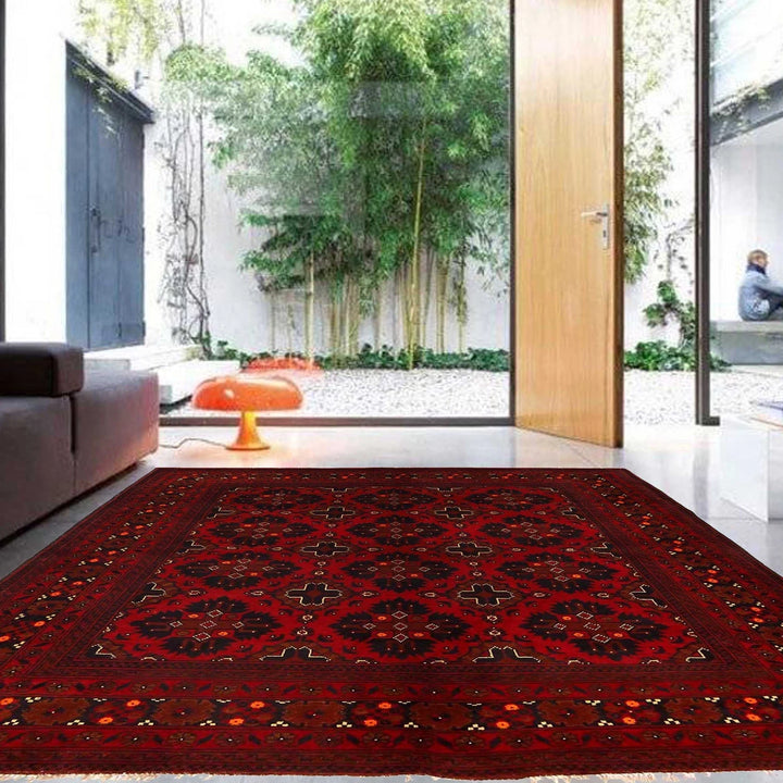Afghan Khal Mohammadi Rug 4' 11" x 6' 5" Hand-Knotted | No. AL13823