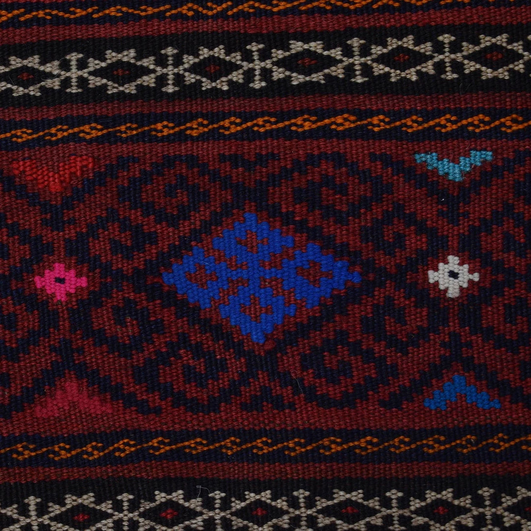 Afghan Laghari Kilim Rug 4' 10" x 7' 1" Flat-Weave | No. AL13847