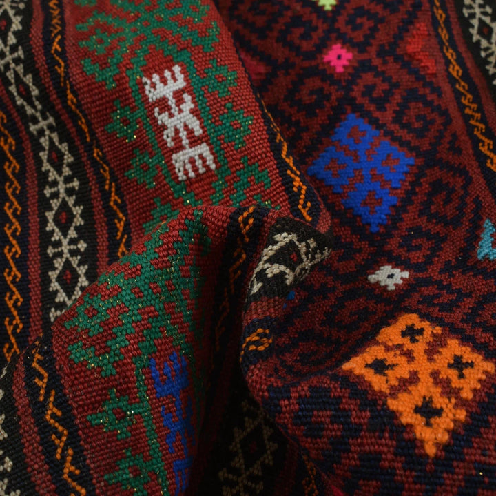 Afghan Laghari Kilim Rug 4' 10" x 7' 1" Flat-Weave | No. AL13847