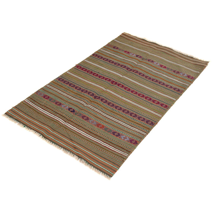 Afghan Laghari Kilim Rug 2' 10" x 4' 6" Flat-Weave | No. AL13905