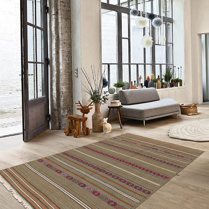 Afghan Laghari Kilim Rug 2' 10" x 4' 6" Flat-Weave | No. AL13905
