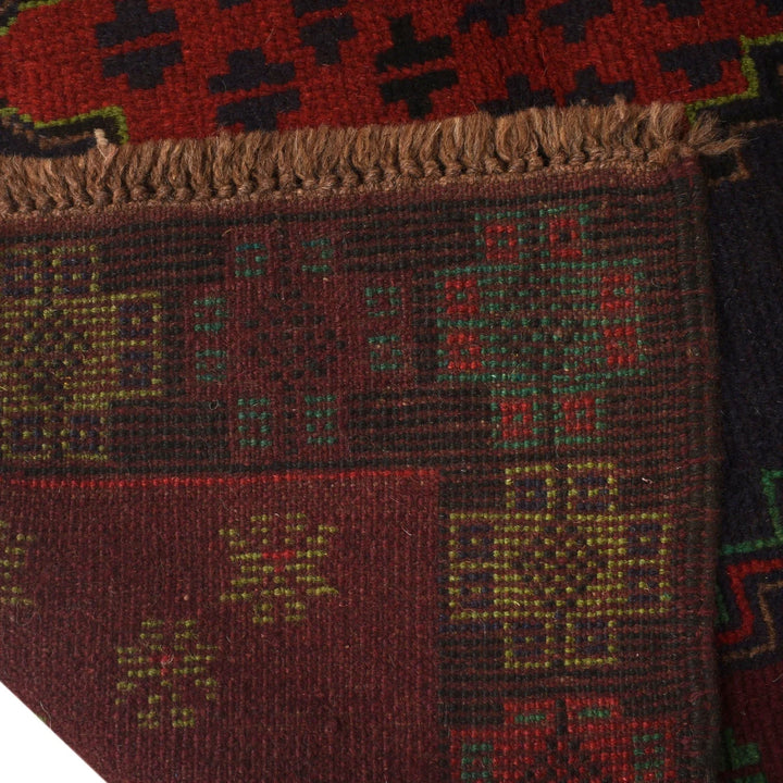 Afghan Baluchi Rug 3' 7" x 6' 2" Hand-Knotted | No. AL13988