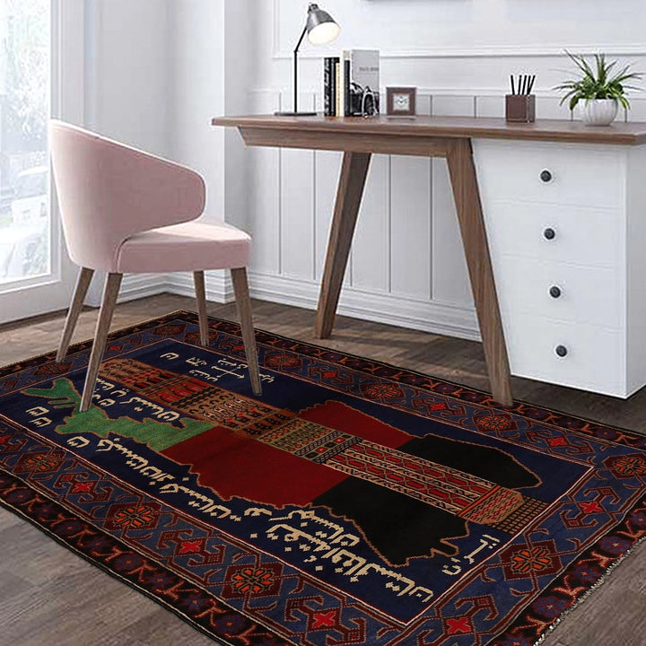 Afghan Baluchi Rug 3' 7" x 6' 4" Hand-Knotted | No. AL14026