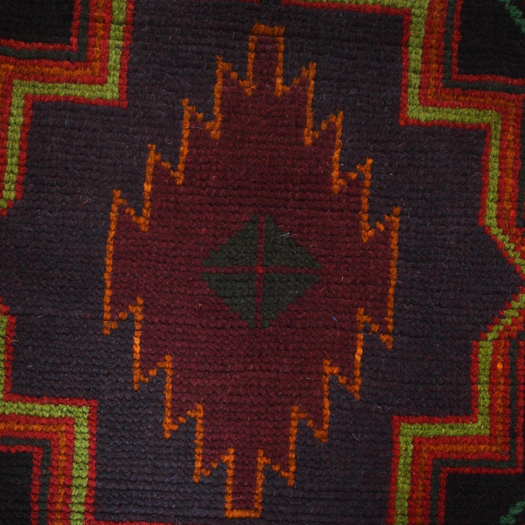 Afghan Baluchi Rug 3' 11" x 6' 2" Hand-Knotted | No. AL14149