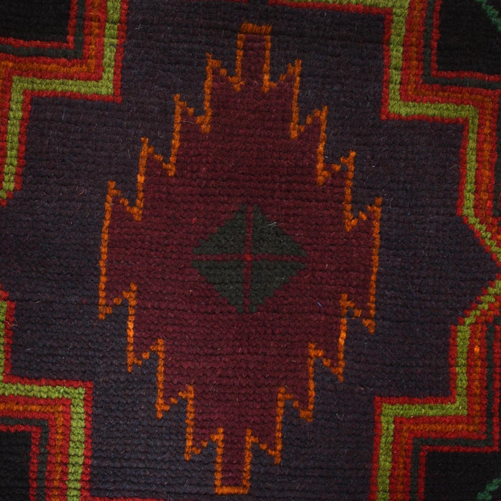 Afghan Baluchi Rug 3' 11" x 6' 2" Hand-Knotted | No. AL14149