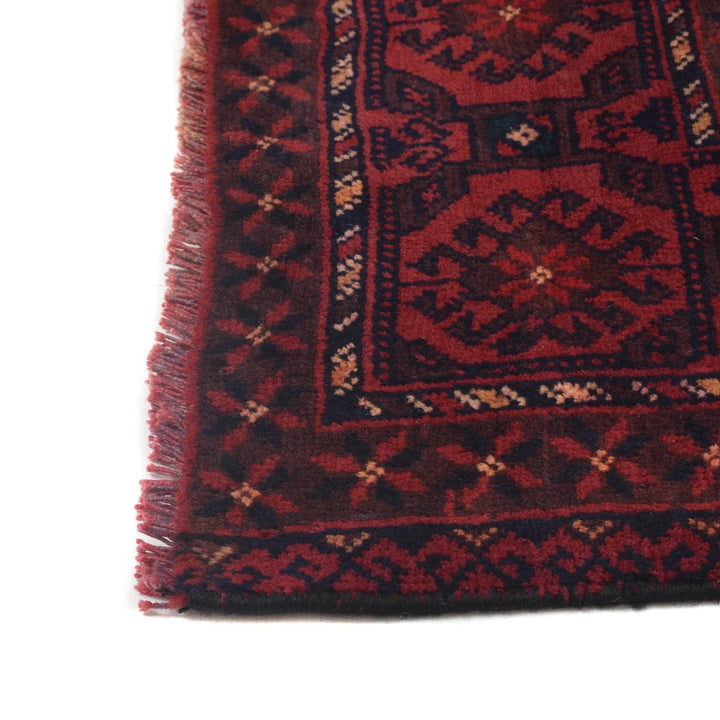 Afghan Baluchi Rug 4' 1" x 7' 9" Hand-Knotted | No. AL14218