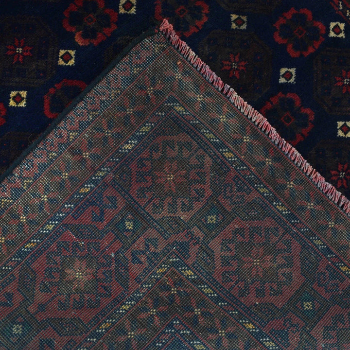 Afghan Baluchi Rug 4' 1" x 7' 9" Hand-Knotted | No. AL14218