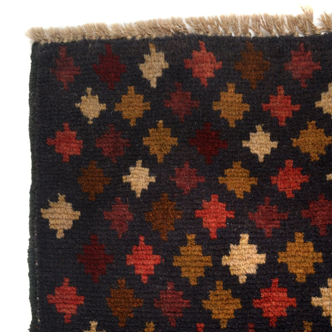 Afghan Baluchi Rug 3' 10" x 6' 4" Hand-Knotted | No. AL14226