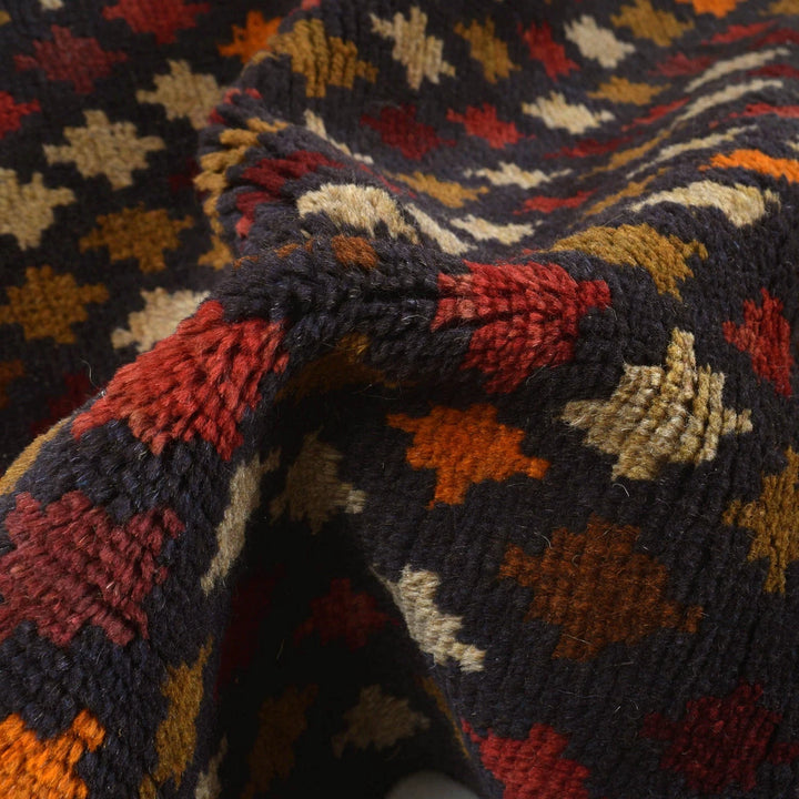 Afghan Baluchi Rug 3' 10" x 6' 4" Hand-Knotted | No. AL14226