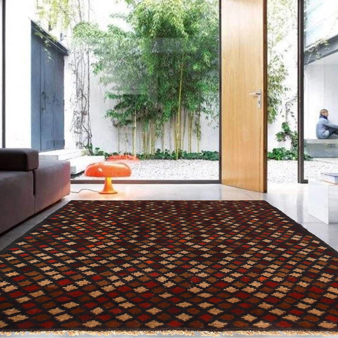 Afghan Baluchi Rug 3' 10" x 6' 4" Hand-Knotted | No. AL14226