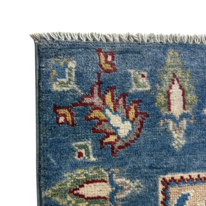 Blue Afghan Bakhtiar Rug 2' 7" x 9' 6" Hand-Knotted | No. AL14245