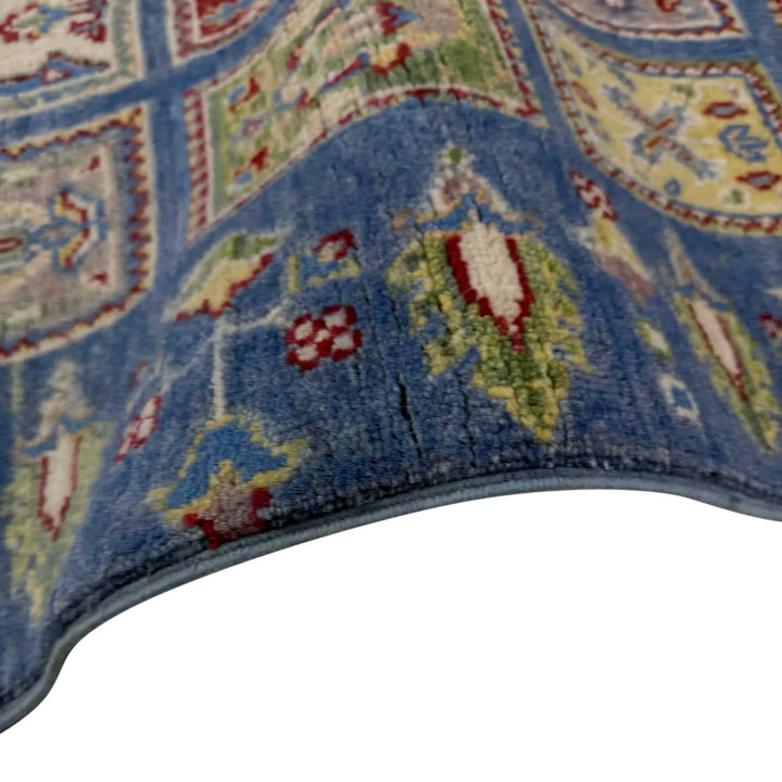 Blue Afghan Bakhtiar Rug 2' 7" x 9' 6" Hand-Knotted | No. AL14245