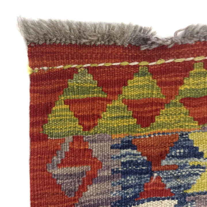Afghan Vegetable Kilim Rug 2' 9" x 4' 0" Flat-Weave | No. AL142677