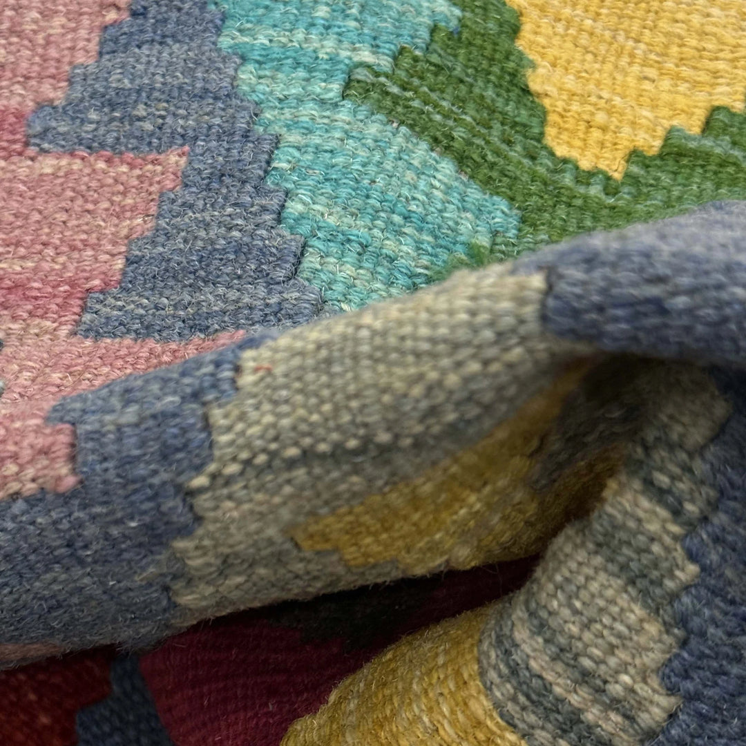 Afghan Kilim Rug 2' 2" x 6' 6" Flat-Weave | No. AL14515