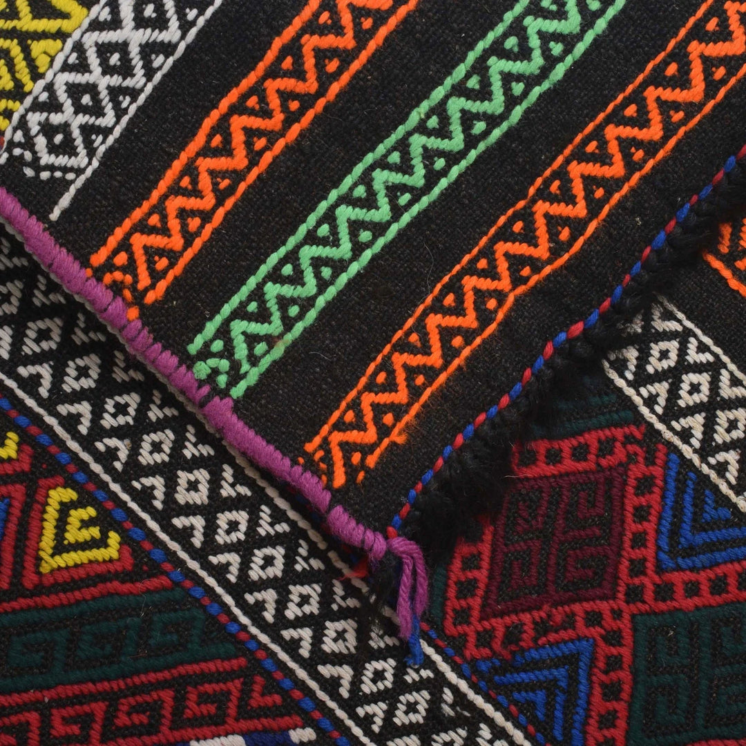 Afghan Kilim Rug 2' 4" x 8' 2" Flat-Weave | No. AL14565