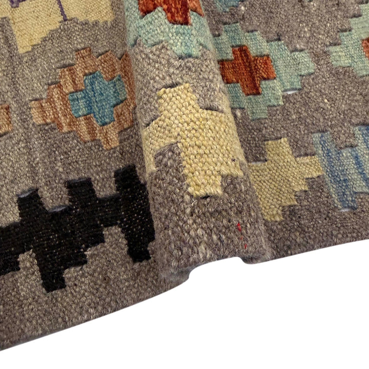 Afghan Vegetable Kilim Rug 5' 11" x 8' 1" Flat-Weave | No. AL146944