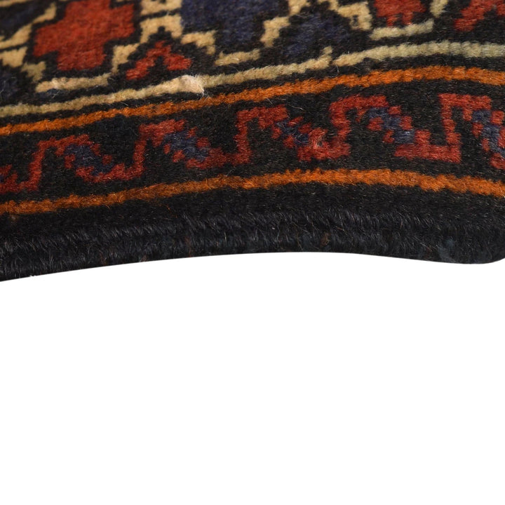 Red Afghan Prayer Rug 2' 8" x 3' 9" Hand-Knotted | No. AL14981