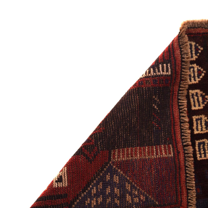 Afghan Pictorial Rug 3' 0" x 4' 5" Hand-Knotted | No. AL15118