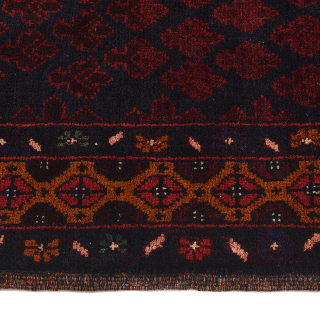 Afghan Baluchi Rug 4' 1" x 6' 2" Hand-Knotted | No. AL15182