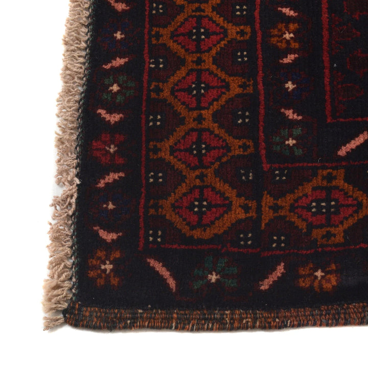 Afghan Baluchi Rug 4' 1" x 6' 2" Hand-Knotted | No. AL15182