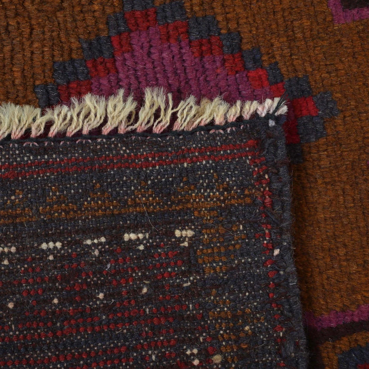 Afghan Baluchi Rug 2' 9" x 4' 3" Hand-Knotted | No. AL15282
