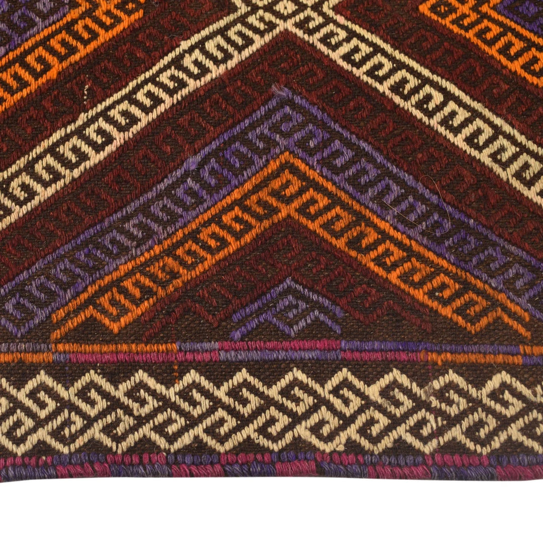 Afghan Suzani Kilim Rug 2' 4" x 9' 3" Flat-Weave | No. AL15455