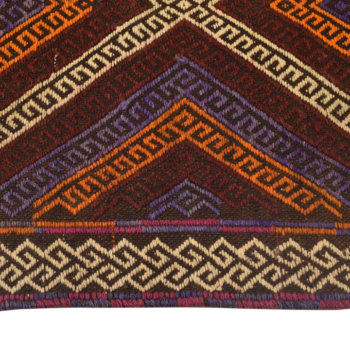 Afghan Suzani Kilim Rug 2' 4" x 9' 3" Flat-Weave | No. AL15455