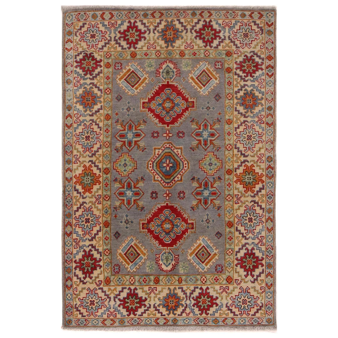 Hand knotted Kazak Carpet 3' 5" x 5' 1" - No. AL15602