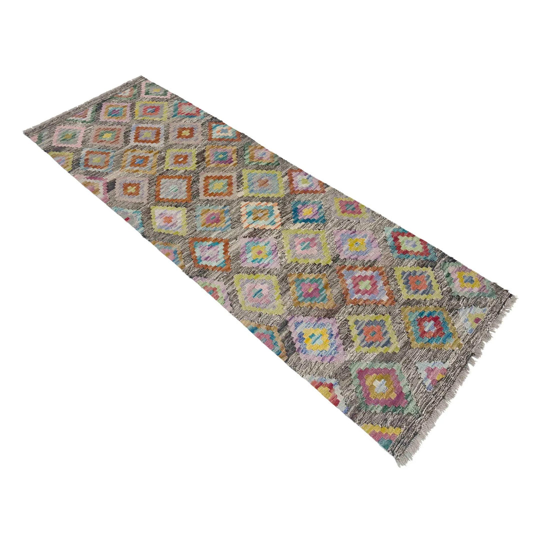 Afghan Vegetable Kilim Rug 2' 1" x 5' 10" Flat-Weave | No. AL158785